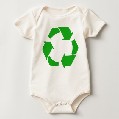 Recycle Symbol baby onesie Tee Shirts by holiday_tshirts