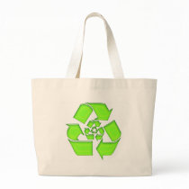 Recycle Symbol Tote Bags