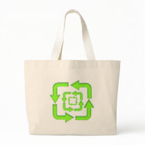 Recycle Symbol Canvas Bag