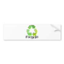 Recycle Symbol! Bumper Sticker