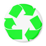 Recycle Symbol Green magnets