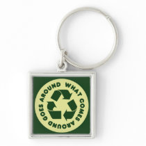 Recycle Symbol Keychain