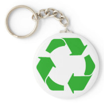 Recycle Symbol Key Chain