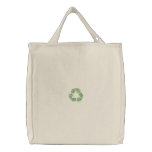 Recycle Symbol Large embroidered bags