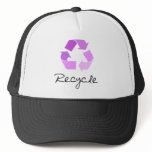 Recycle symbol! lilac design! hats
