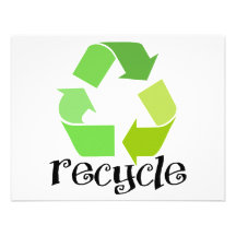 Recycle Symbol! Personalized Invite