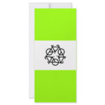 Recycle symbol rack cards