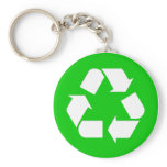 Recycle Symbol - Reduce, Reuse, Recycle keychains