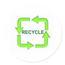 Recycle Symbol Sticker