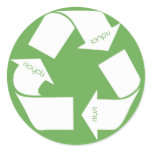Recycle Symbol stickers