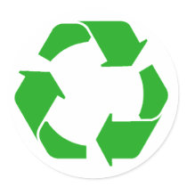 Recycle Symbol Sticker