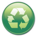 Recycle symbol sticker