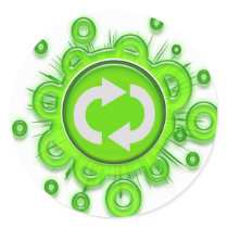Recycle Symbol Stickers