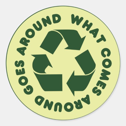 Recycle Symbol Sticker