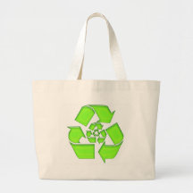 Recycle Symbol Tote Bags
