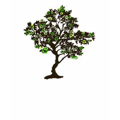 Recycle Symbol Tree Womens T-shirt by ecogreenbags