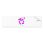 Recycle Symbol with Butterflies and Flowers bumper stickers