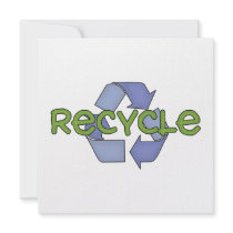 Recycle T-shirts and Gifts Invitation
