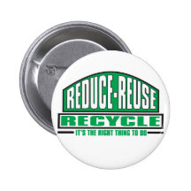 Recycle, The Right Thing Pins