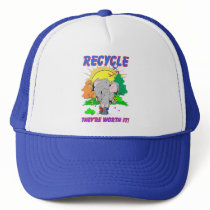 Recycle "they're worth it" mesh hats