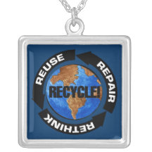 Recycle World Necklace