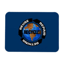 Recycle World Rectangular Magnets