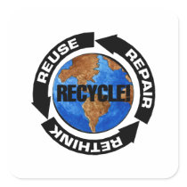 Recycle Worldt Stickers
