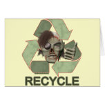 Recycle Zombie Greeting Card
