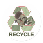 Recycle Zombie stickers