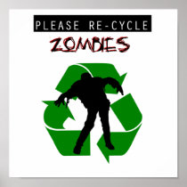 Recycle Zombies Poster