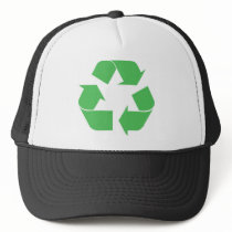 Recycled symbol hats
