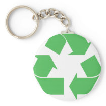 Recycled symbol key chains