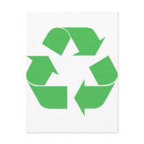 Recycled symbol post cards