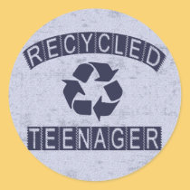 Recycled Teenager stickers
