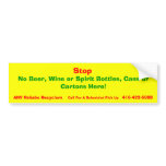 Recycling Bin Stickers Bumper Sticker