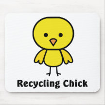 Recycling Chick Mouse Pads