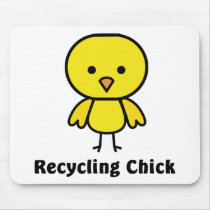 Recycling Chick Mouse Pads