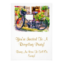 RECYCLING CUSTOM INVITATIONS