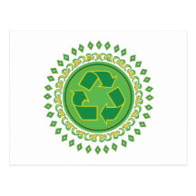 Recycling Medallion Post Card