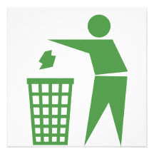 Recycling sign announcement