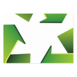 Recycling sign business cards