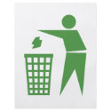 Recycling sign flyers