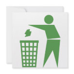 Recycling sign announcement