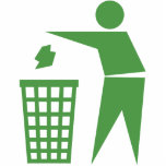 Recycling sign photo sculptures