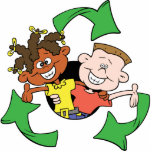 Recycling Symbol Kids Acrylic Magnet photo sculptures