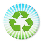 Recycling symbol Magnet