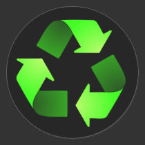 Recycling Symbol Sticker stickers