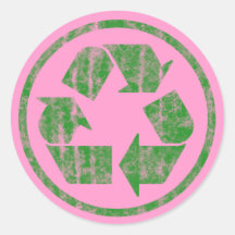Recycling to Save the Planet Earth, Symbol Sticker
