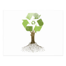 RECYCLING TREE Faded.png Post Card
