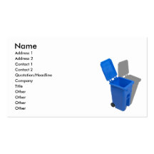 RecyclingBin082010, Name, Address 1, Address 2,... Business Card Templates